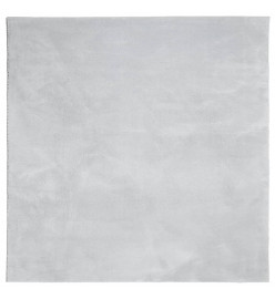 Tapis HUARTE à poils courts doux et lavable gris 240x240 cm