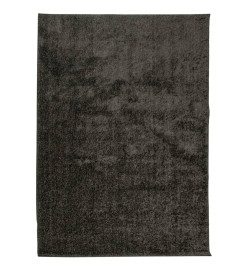 Tapis ISTAN à poils longs aspect brillant anthracite 200x280 cm