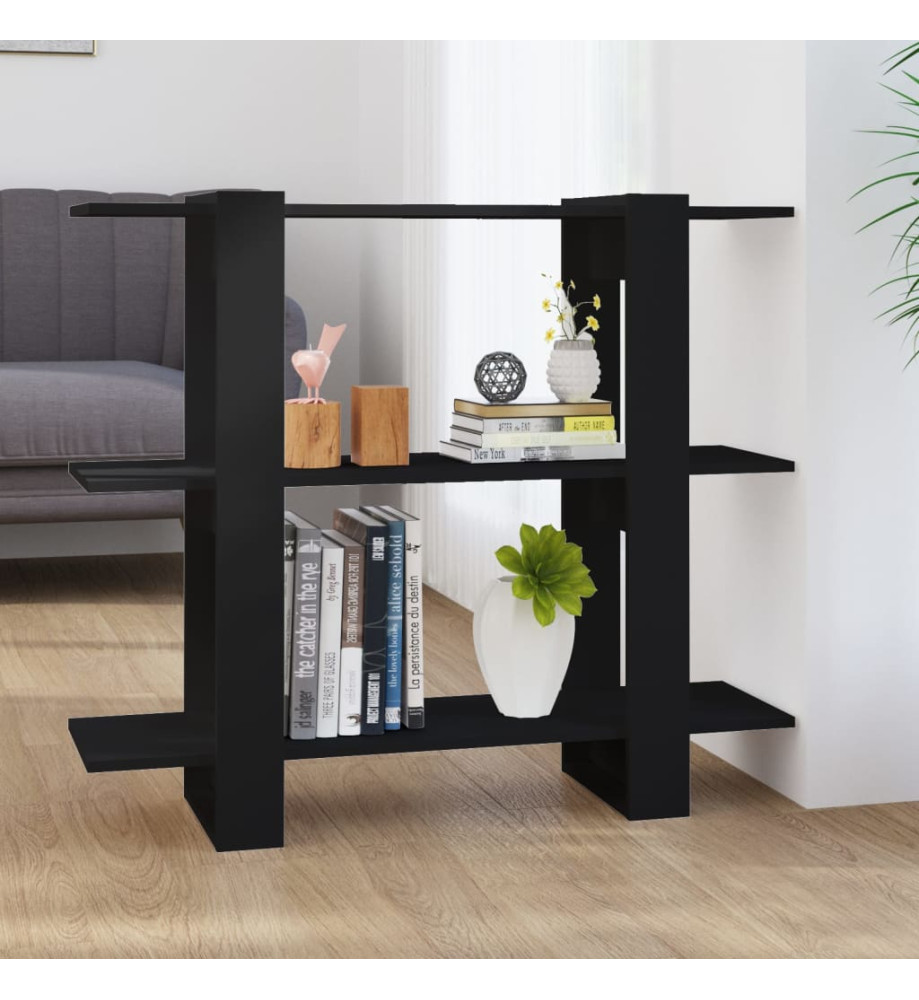 Bibliothèque/Séparateur de pièce Noir 100x30x87 cm Bibliothèque/Séparateur de pièce Noir 100x30x87 cm