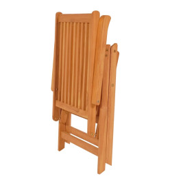 Chaises de jardin 2 pcs avec coussins crème Bois de teck massif
