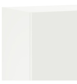 Meuble TV mural blanc 40,5x30x60 cm bois d'ingénierie