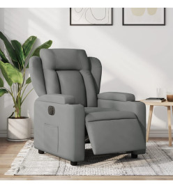 Fauteuil inclinable électrique Gris foncé Tissu