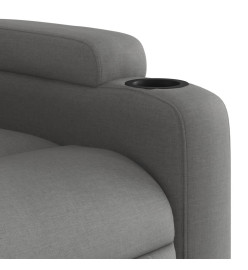 Fauteuil inclinable électrique Gris foncé Tissu