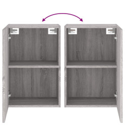 Meubles TV muraux 2pcs sonoma gris 40,5x30x60cm bois ingénierie