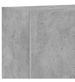 Meuble TV mural gris béton 40,5x30x60 cm bois d'ingénierie