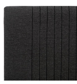 Cadre de lit Gris foncé Tissu 90 x 200 cm
