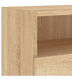 Meubles TV muraux 2pcs chêne sonoma 100x30x30cm bois ingénierie