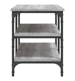 Banc à chaussures sonoma gris 100x38,5x49 cm bois d'ingénierie