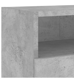 Meubles TV muraux 2pcs gris béton 100x30x30cm bois d'ingénierie