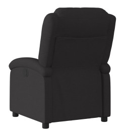 Fauteuil inclinable électrique Noir Tissu