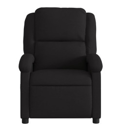 Fauteuil inclinable électrique Noir Tissu