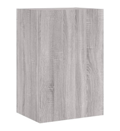 Meuble TV mural sonoma gris 40,5x30x60 cm bois d'ingénierie