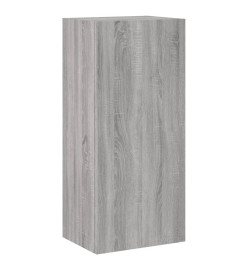 Meuble TV mural sonoma gris 40,5x30x90 cm bois d'ingénierie