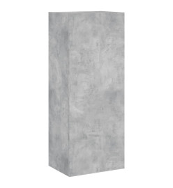 Meuble TV mural gris béton 40,5x30x102 cm bois d'ingénierie