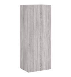 Meuble TV mural sonoma gris 40,5x30x102 cm bois d'ingénierie