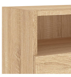 Meubles TV muraux 2 pcs chêne sonoma 80x30x30cm bois ingénierie