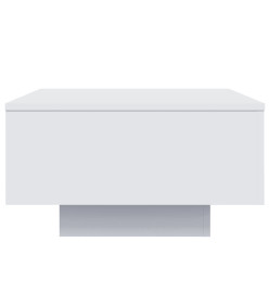 Table basse avec lumières LED blanc 55x55x31 cm