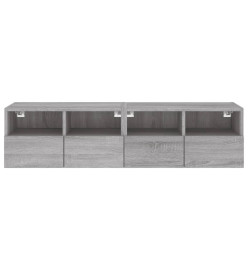 Meubles TV muraux 2pcs sonoma gris 60x30x30cm bois d'ingénierie