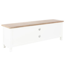 Meuble TV Blanc 120 x 30 x 40 cm Bois