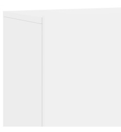 Unités murales TV 5 pcs blanc bois d'ingénierie