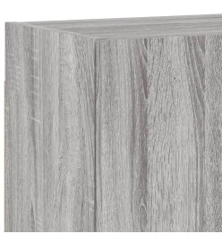 Unités murales TV 4 pcs sonoma gris bois d'ingénierie