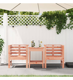 Chaises de jardin lot de 2 61,5x53x71 cm bois massif de douglas