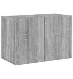 Unités murales TV 6 pcs sonoma gris bois d'ingénierie