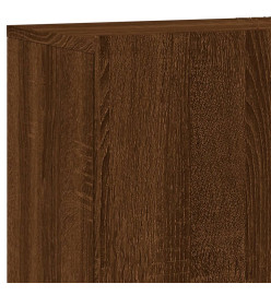 Unités murales TV 5 pcs chêne marron bois d'ingénierie