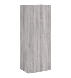 Unités murales TV 5 pcs sonoma gris bois d'ingénierie