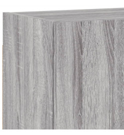 Unités murales TV 5 pcs sonoma gris bois d'ingénierie