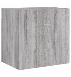 Unités murales TV 6 pcs sonoma gris bois d'ingénierie