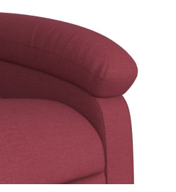 Fauteuil inclinable électrique Rouge bordeaux Tissu