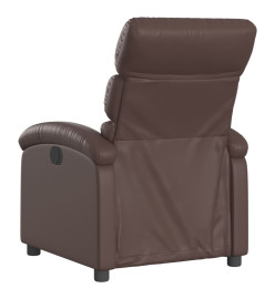 Fauteuil inclinable électrique Marron Similicuir