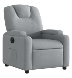 Fauteuil inclinable électrique Gris clair Tissu