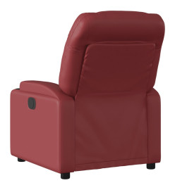 Fauteuil de massage inclinable électrique rouge bordeaux