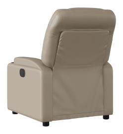 Fauteuil de massage inclinable électrique cappuccino similicuir