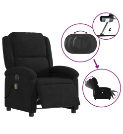 Fauteuil inclinable de massage électrique noir velours