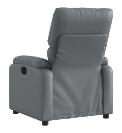 Fauteuil inclinable électrique Gris Similicuir