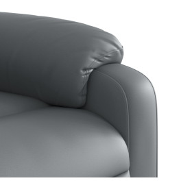 Fauteuil inclinable électrique Gris Similicuir