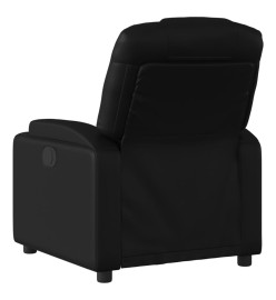 Fauteuil inclinable électrique Noir Similicuir