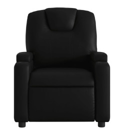 Fauteuil de massage inclinable électrique noir similicuir