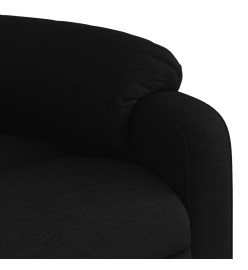 Fauteuil de massage inclinable électrique Noir Tissu