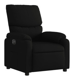 Fauteuil inclinable électrique Noir Tissu