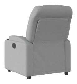 Fauteuil inclinable électrique Gris clair Tissu