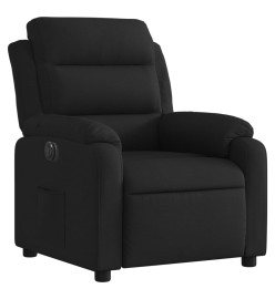 Fauteuil inclinable électrique Noir Tissu