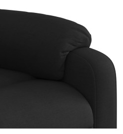 Fauteuil inclinable électrique Noir Tissu