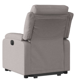 Fauteuil inclinable électrique taupe tissu