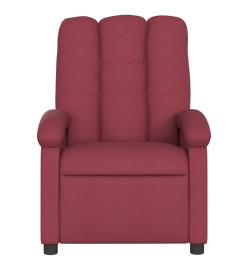 Fauteuil inclinable électrique Rouge bordeaux Tissu