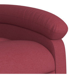 Fauteuil inclinable électrique Rouge bordeaux Tissu