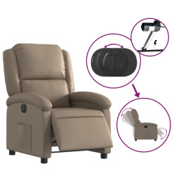 Fauteuil inclinable électrique Cappuccino Similicuir